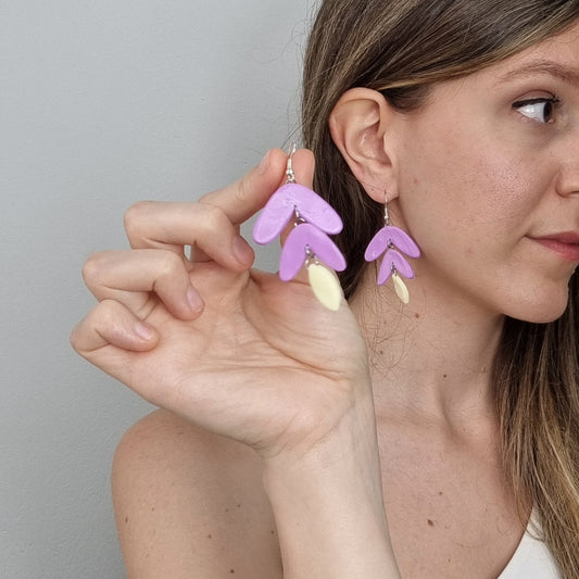 Pendiente lila