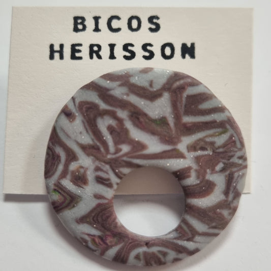 Broche cuelga gafas estampado