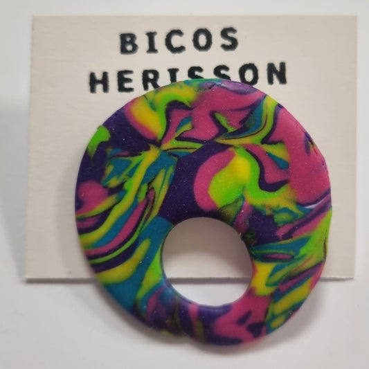 Broche cuelga gafas estampado