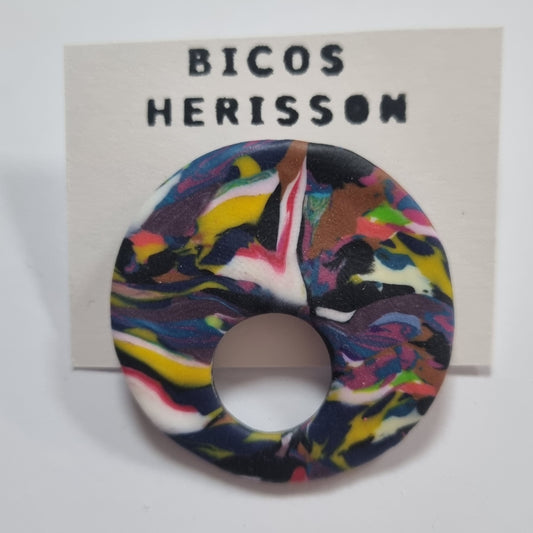 Broche cuelga gafas estampado