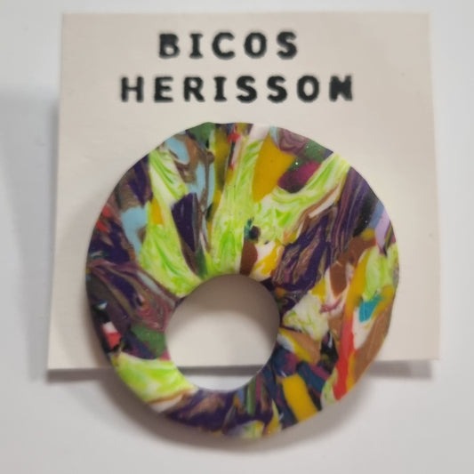 Broche cuelga gafas estampado