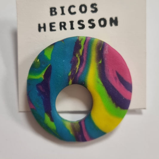 Broche cuelga gafas estampado