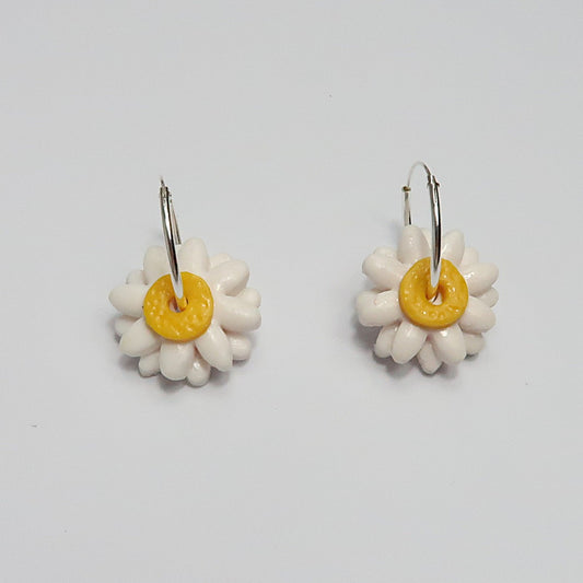 Aros margarita blanca