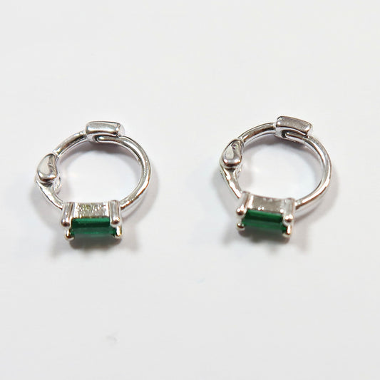 Aros 10 mm circonita verde