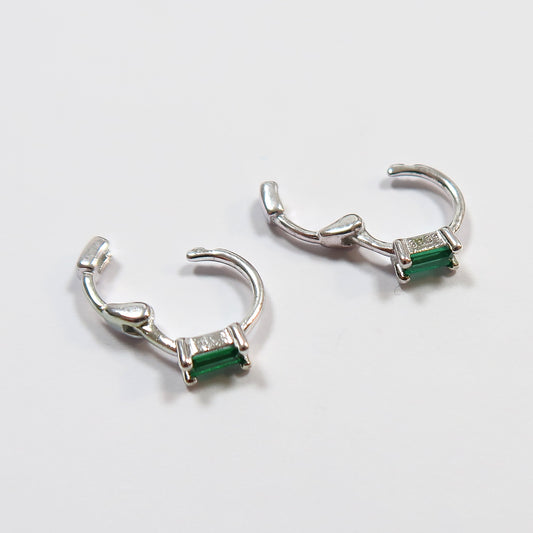 Aros 10 mm circonita verde