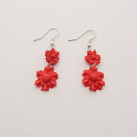 Pendiente gazania rojas