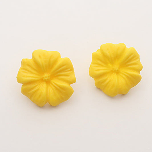 Pendientes amapola amarilla