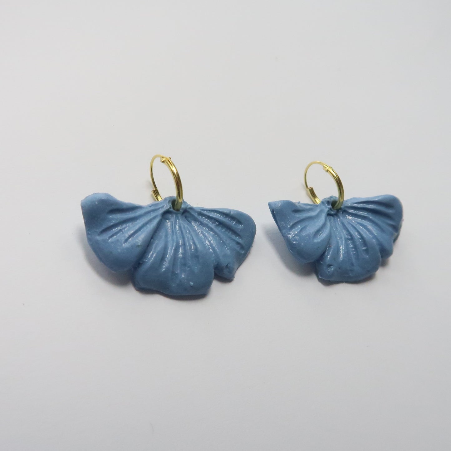 Pendientes flor azul
