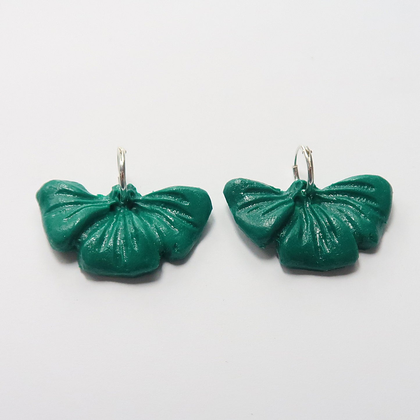 Pendientes flor verde