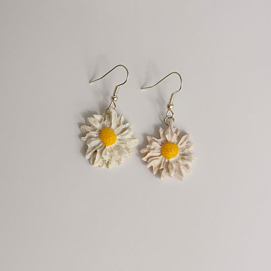 Pendiente gazania blanca