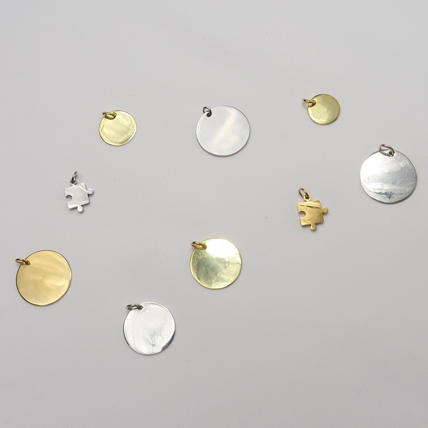 2 piezas de puzzle acero