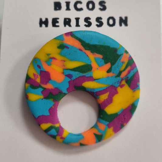 Broche cuelga gafas estampado