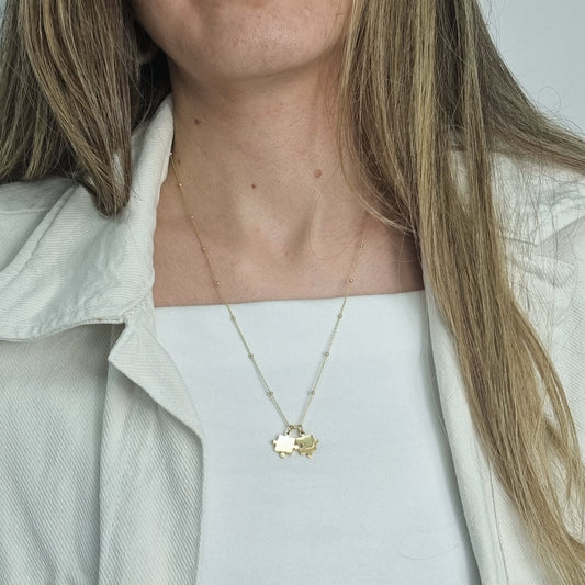 2 piezas de puzzle acero