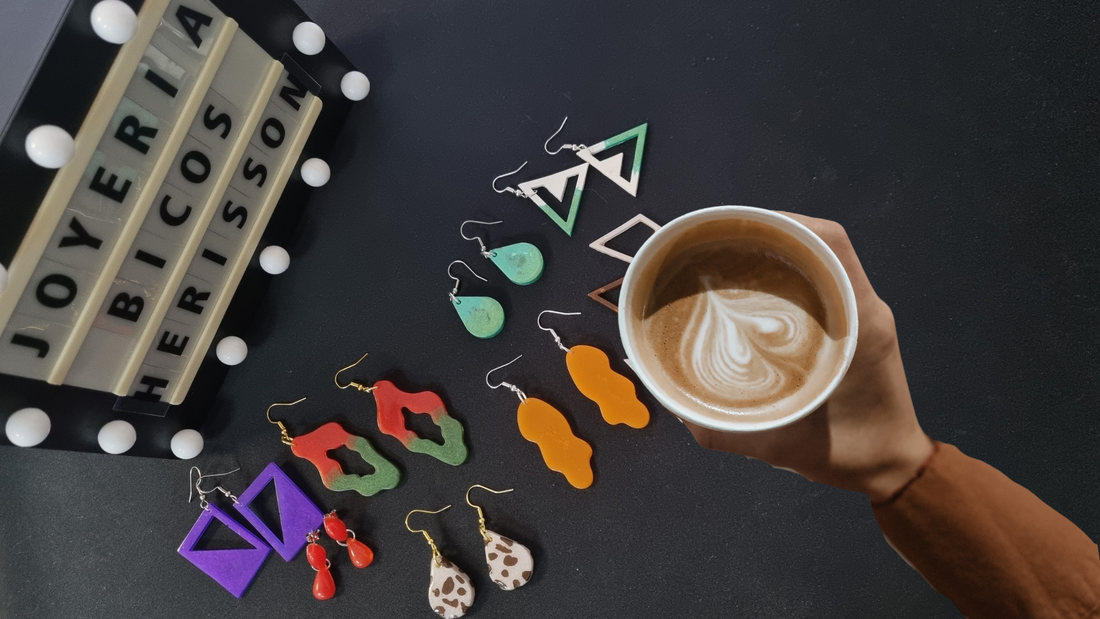 Joyas hechas en joyería y café Cuentas y Resina