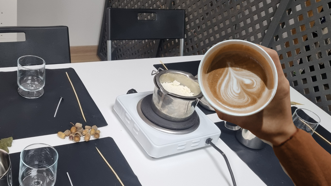 Velas hechas en Joyería y café