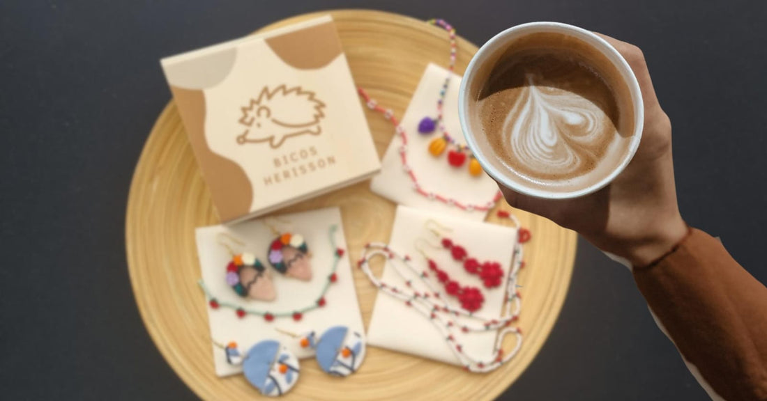 Joyas hechas en joyería y café Arcilla Polimérica