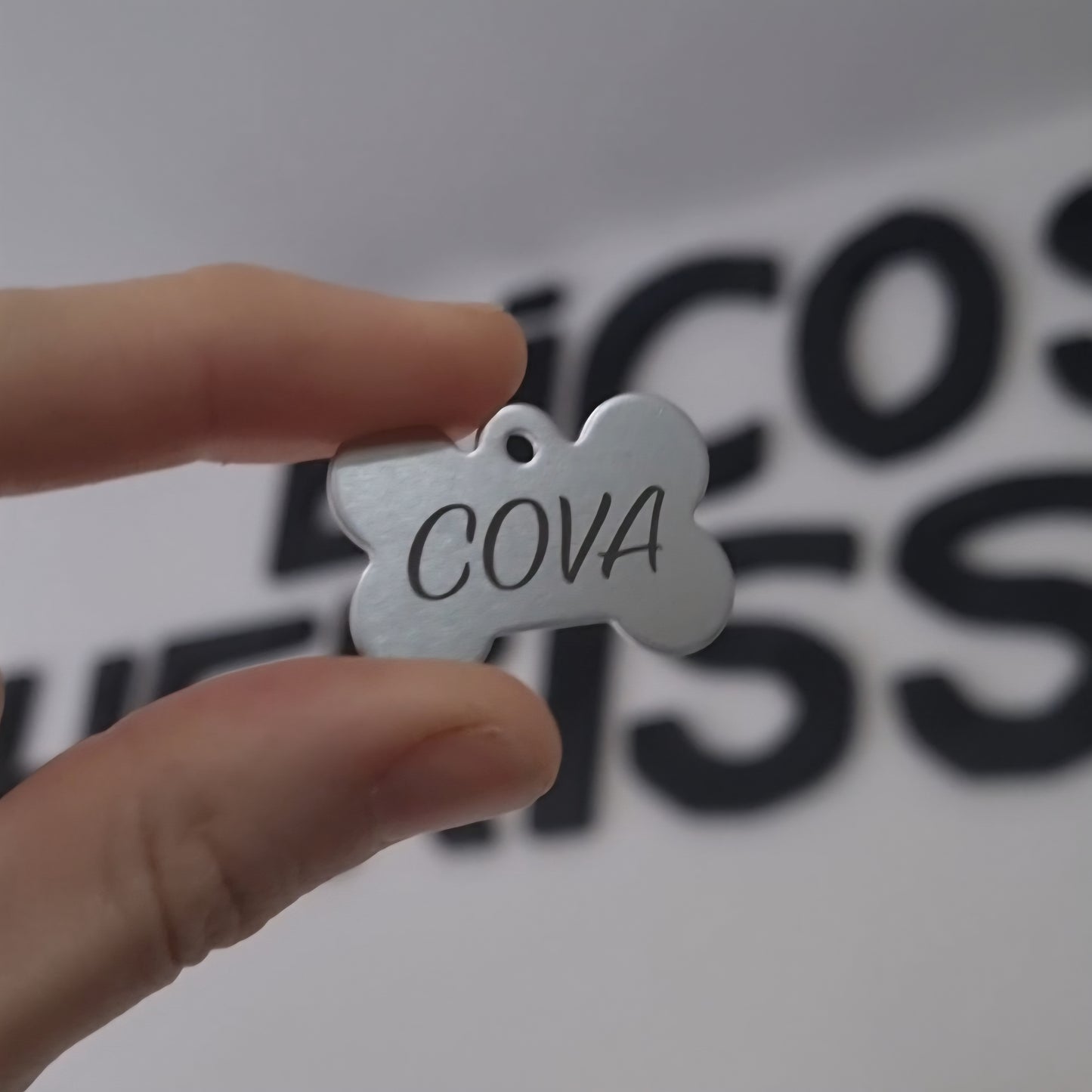 Placa para mascota - Hueso