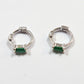 Aros 10 mm circonita verde