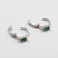 Aros 10 mm circonita verde