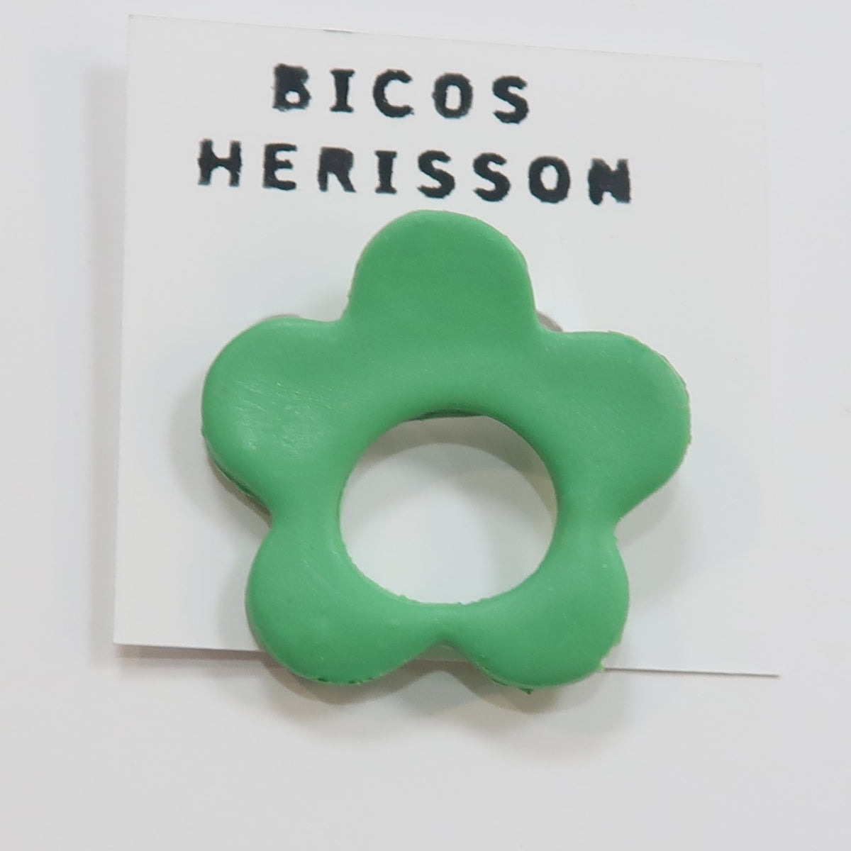 Broche cuelga gafas flor