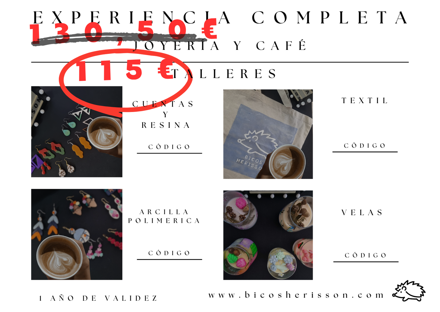 Experiencia completa joyería y café