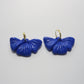 Pendientes flor azul