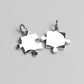 2 piezas de puzzle acero