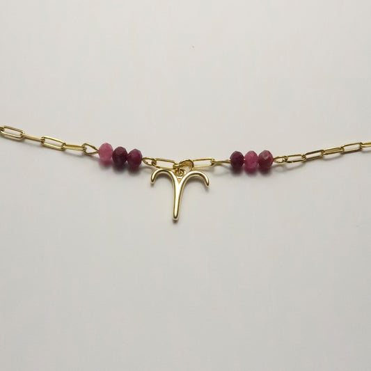 Pulsera aries rubi