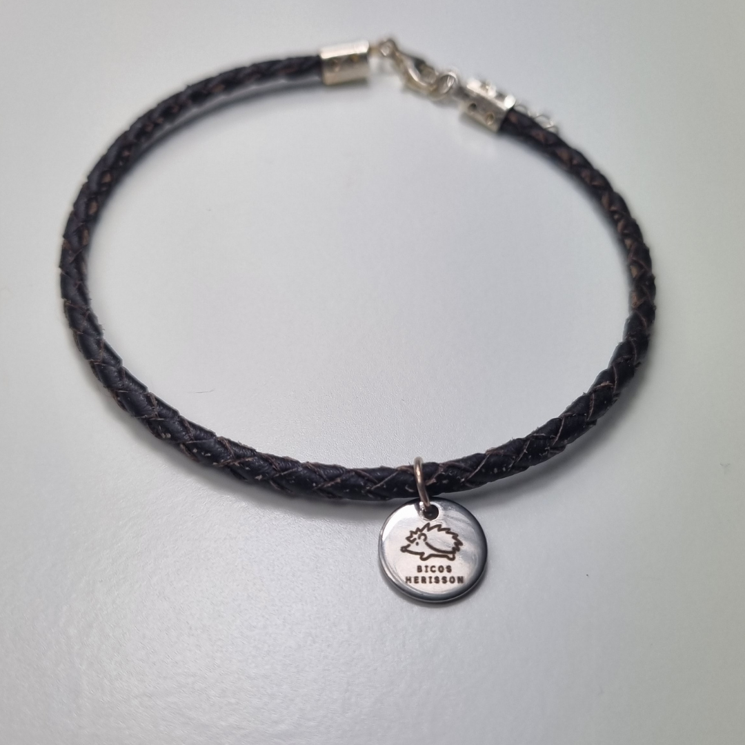 Pulsera cuero trenzada