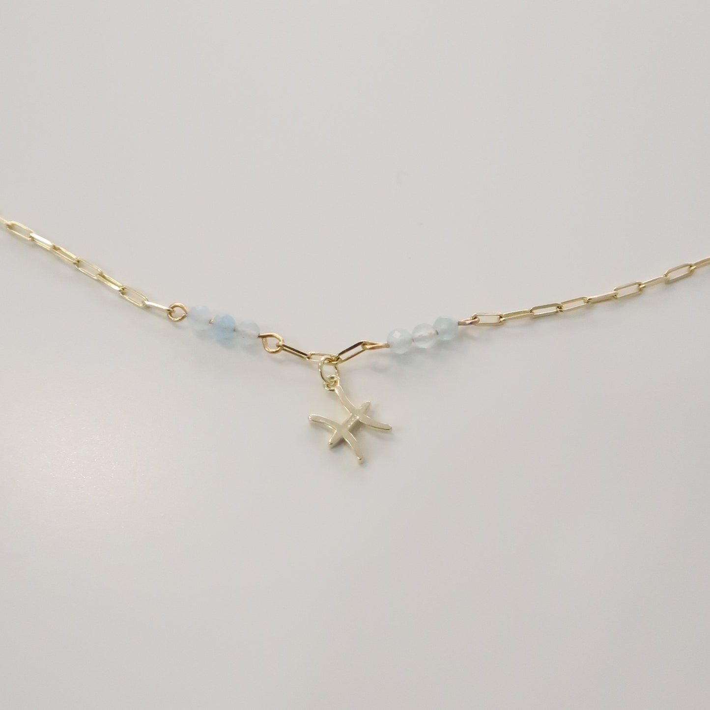 Pulsera piscis aguamarina