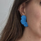 Pendiente pétalos jazmín azul