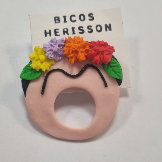 Broche cuelga gafas Frida Kahlo