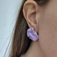 Pendiente geométrico lila