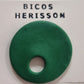 Broche cuelga gafas verde