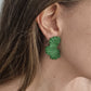 Pendiente pétalos jazmín verde