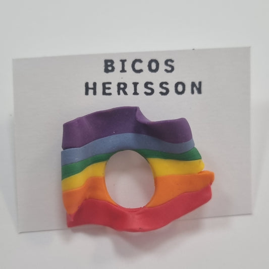 Broche cuelga Happy Pride