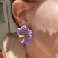 Pendientes jazmín lila