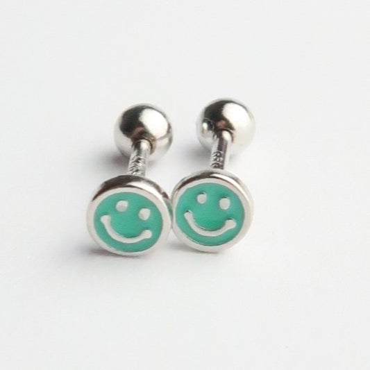 Pendientes smile verde