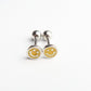 Pendientes smile amarillo