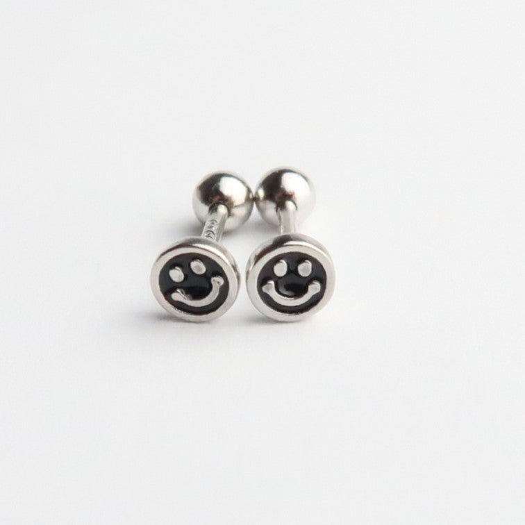 Pendientes smile negro